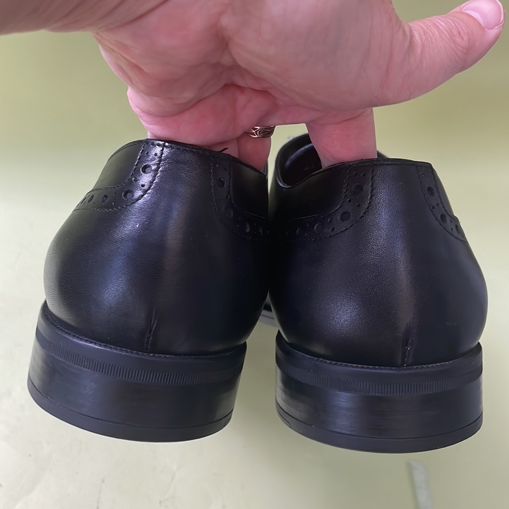 Black Ermenegildo Zegna leather dressing shoes - Picture 7 of 11